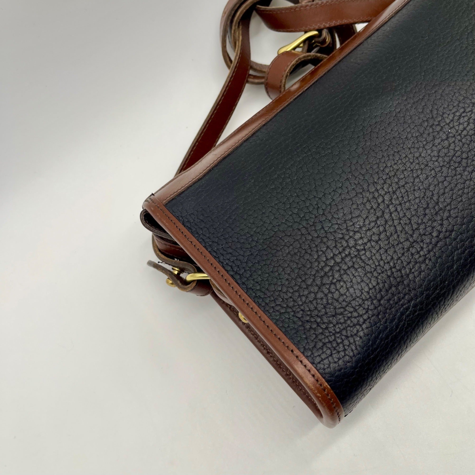 Dooney &amp; Bourke Vintage Black &amp; Brown Crossbody