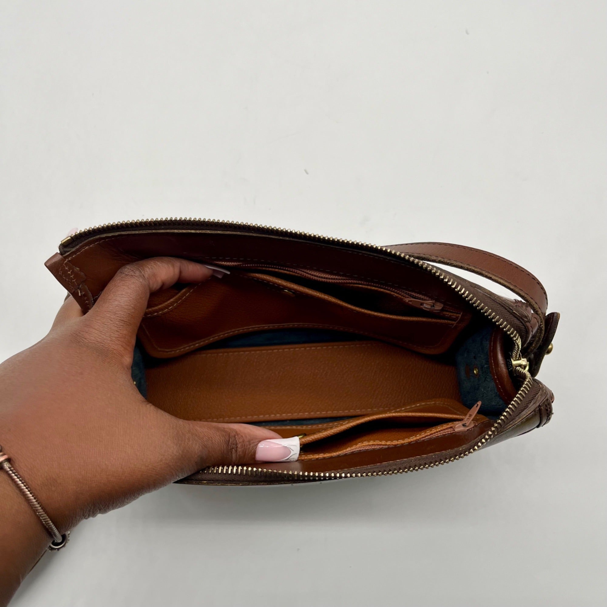 Dooney &amp; Bourke Vintage Black &amp; Brown Crossbody