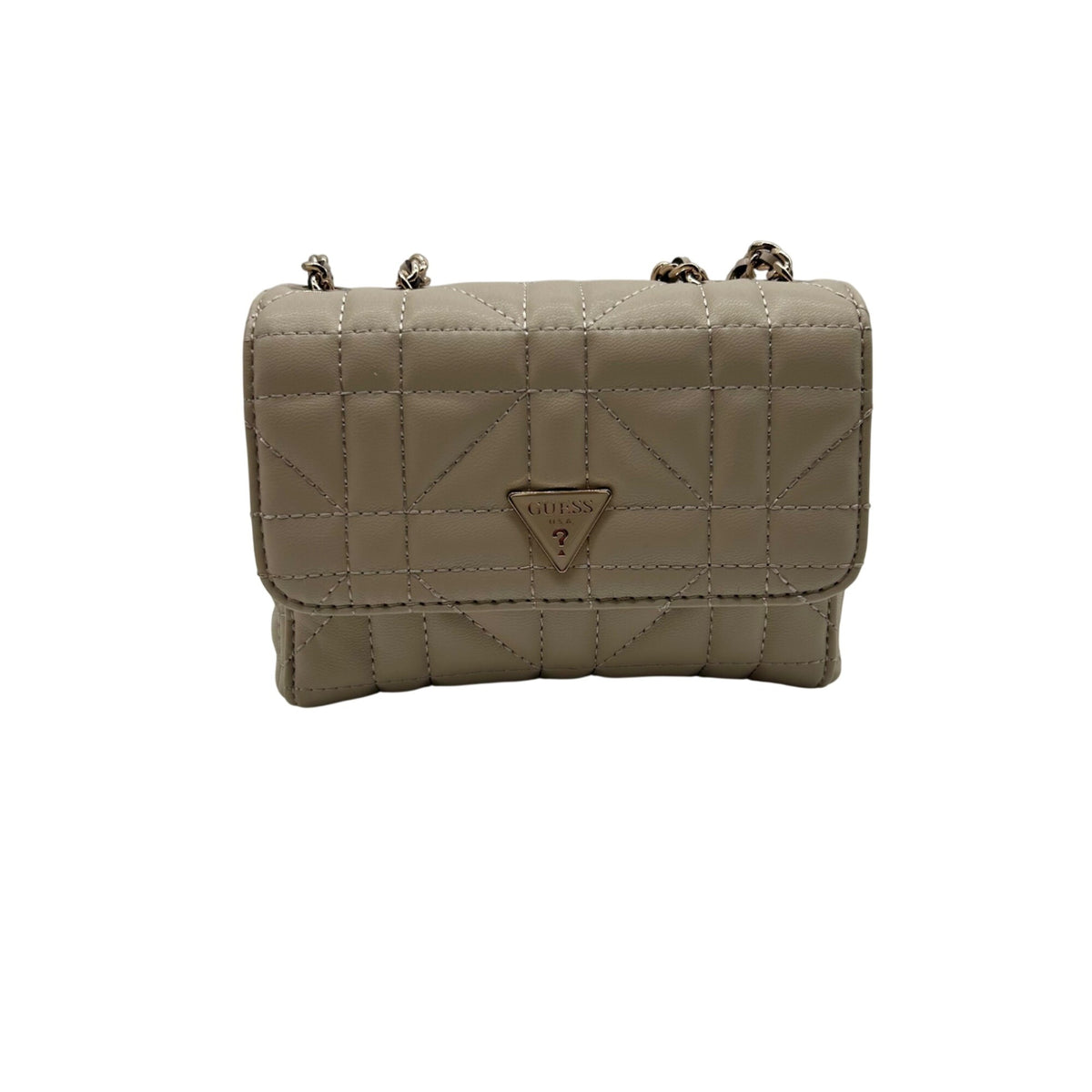 Guess Beige Leather Crossbody Bag