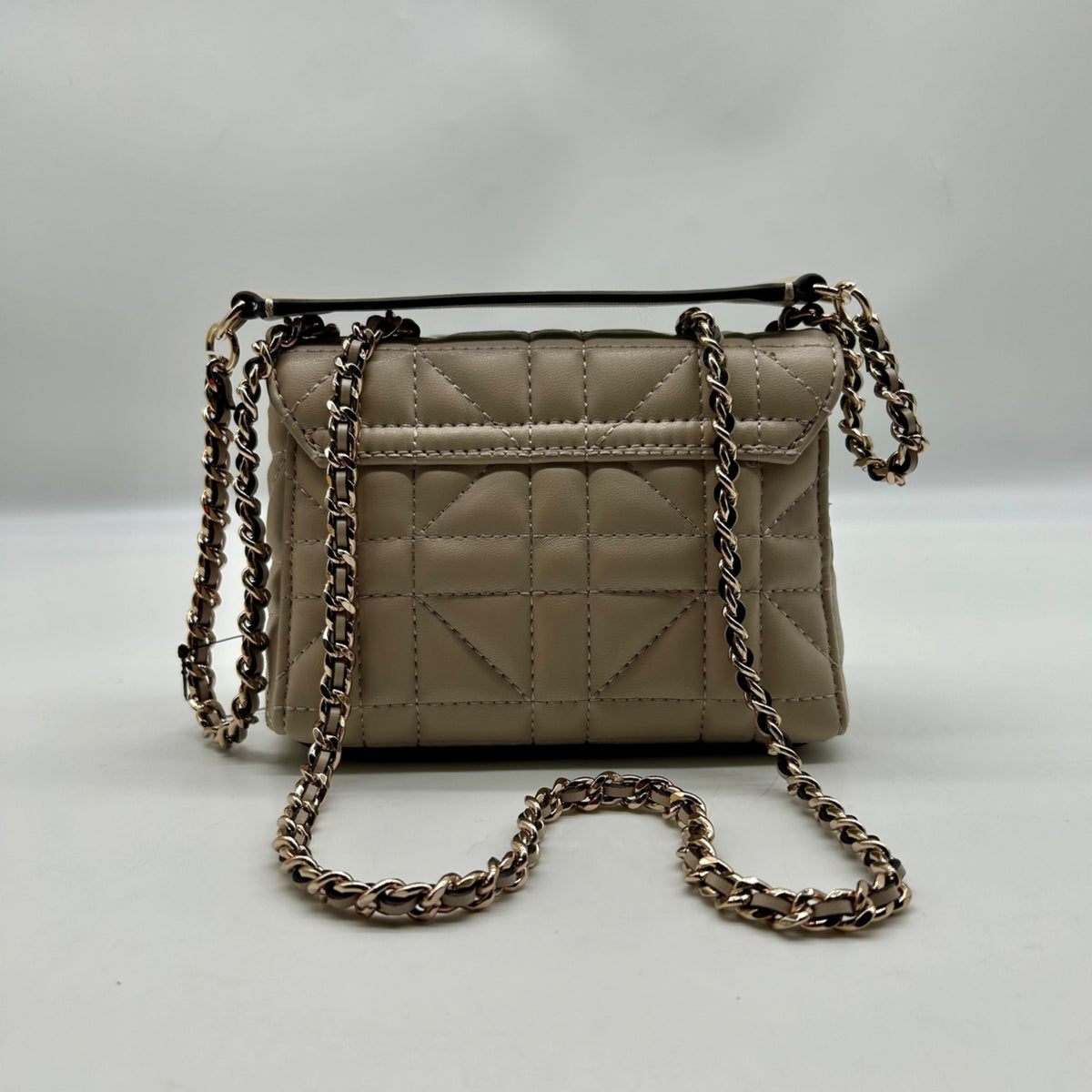 Guess Beige Leather Crossbody Bag