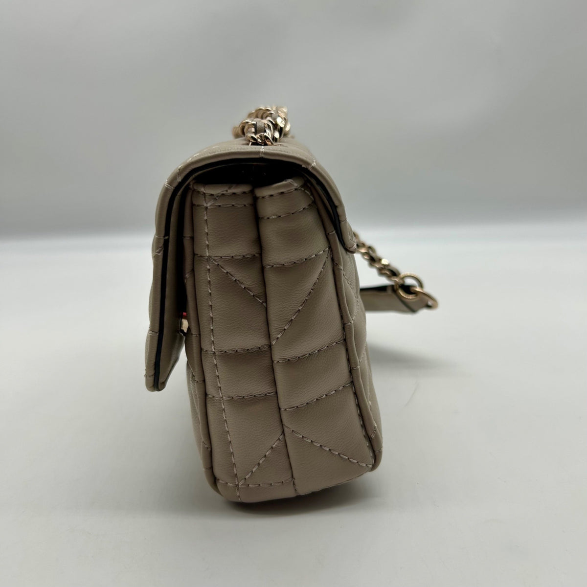 Guess Beige Leather Crossbody Bag