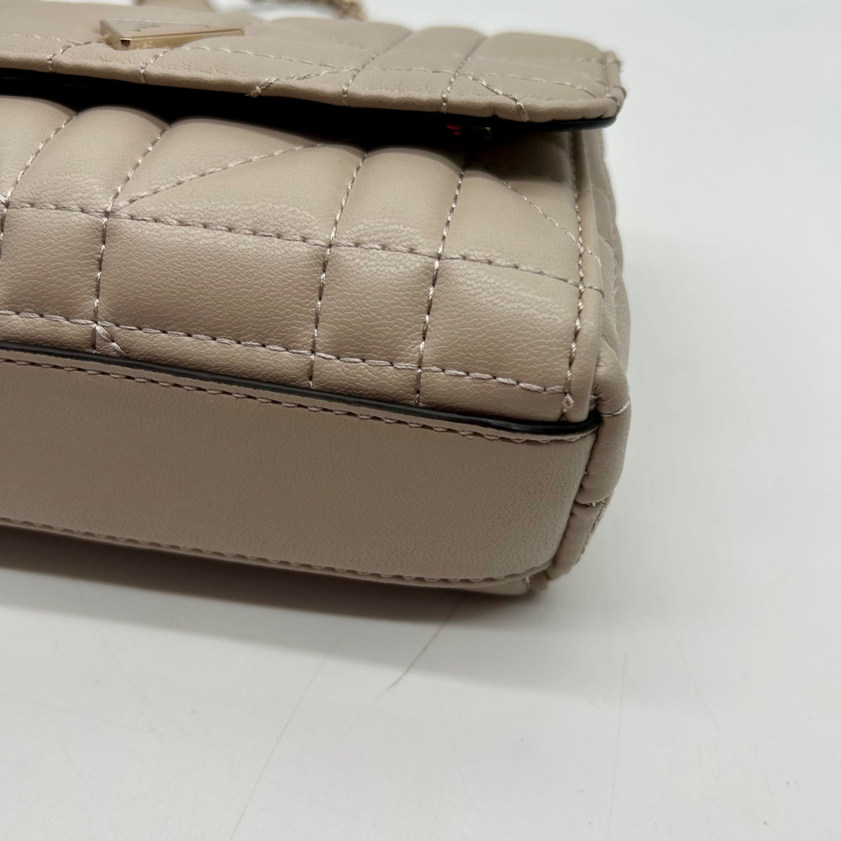 Guess Beige Leather Crossbody Bag