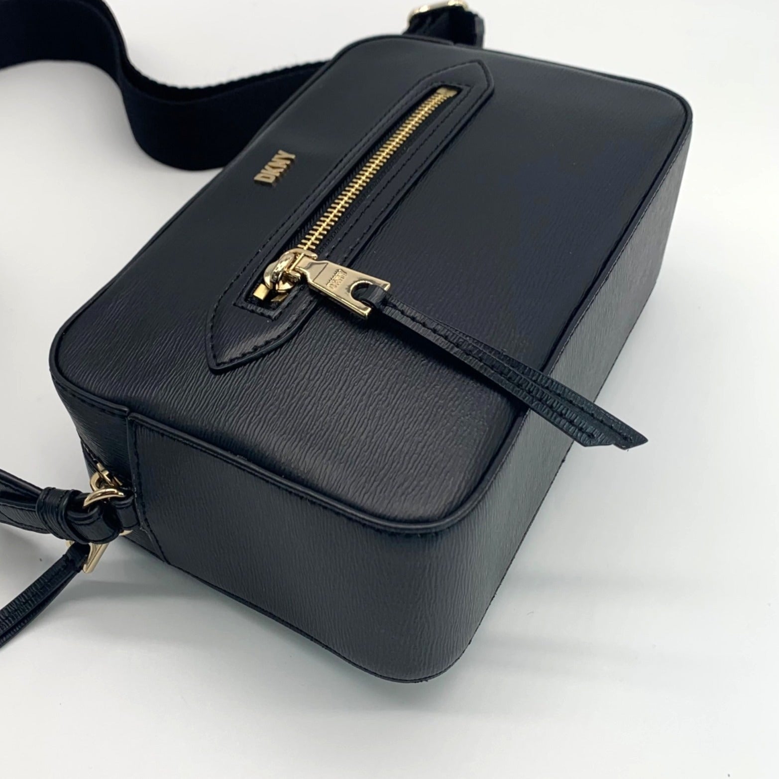 DKNY Black Chelsea Web Strap Camera Bag