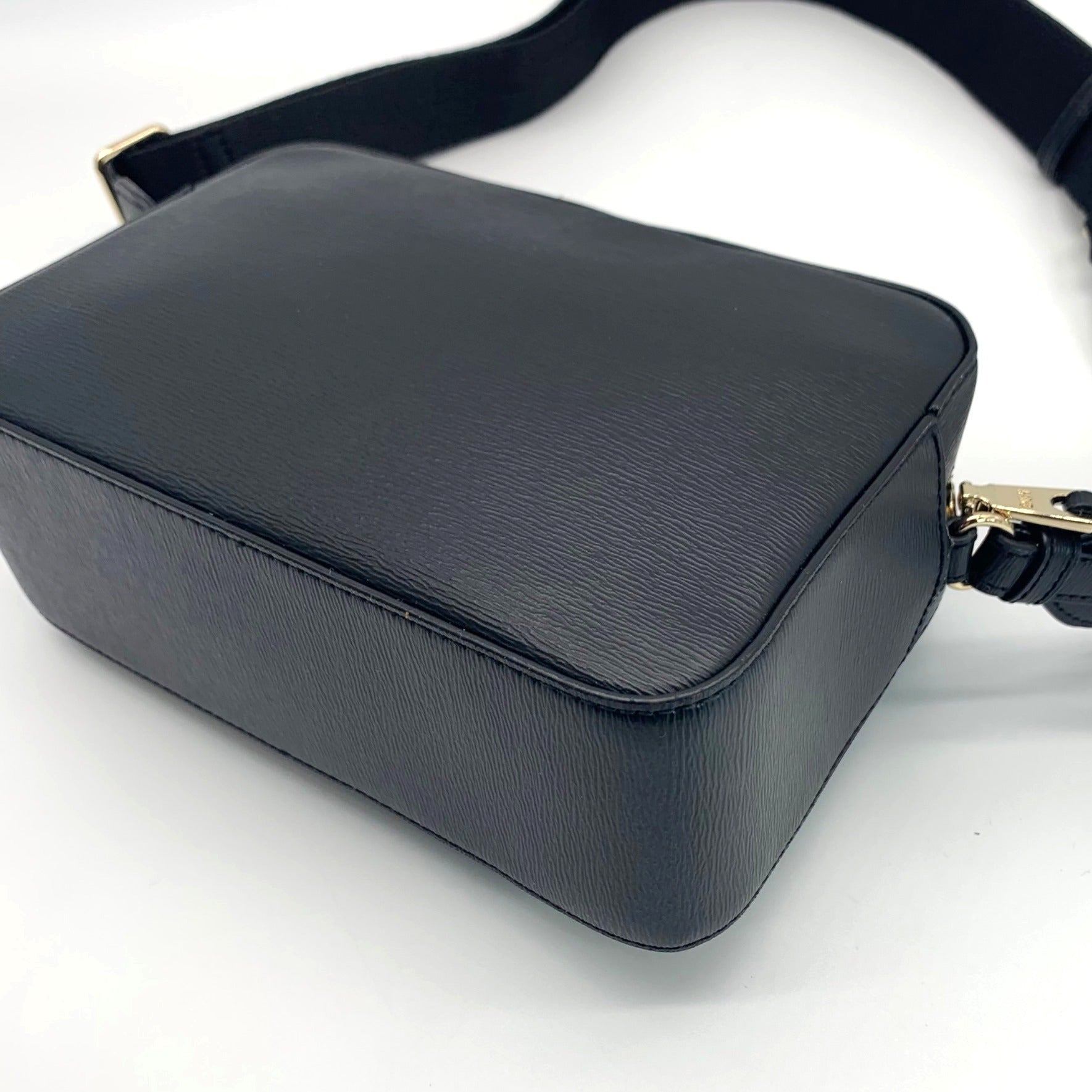 DKNY Black Chelsea Web Strap Camera Bag