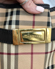 Burberry Signature Haymarket Check Medium Willenmore Hobo Bag