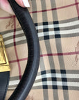 Burberry Signature Haymarket Check Medium Willenmore Hobo Bag