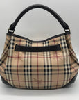 Burberry Signature Haymarket Check Medium Willenmore Hobo Bag