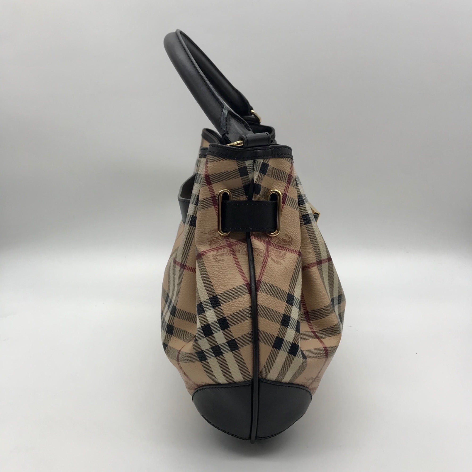 Burberry Signature Haymarket Check Medium Willenmore Hobo Bag