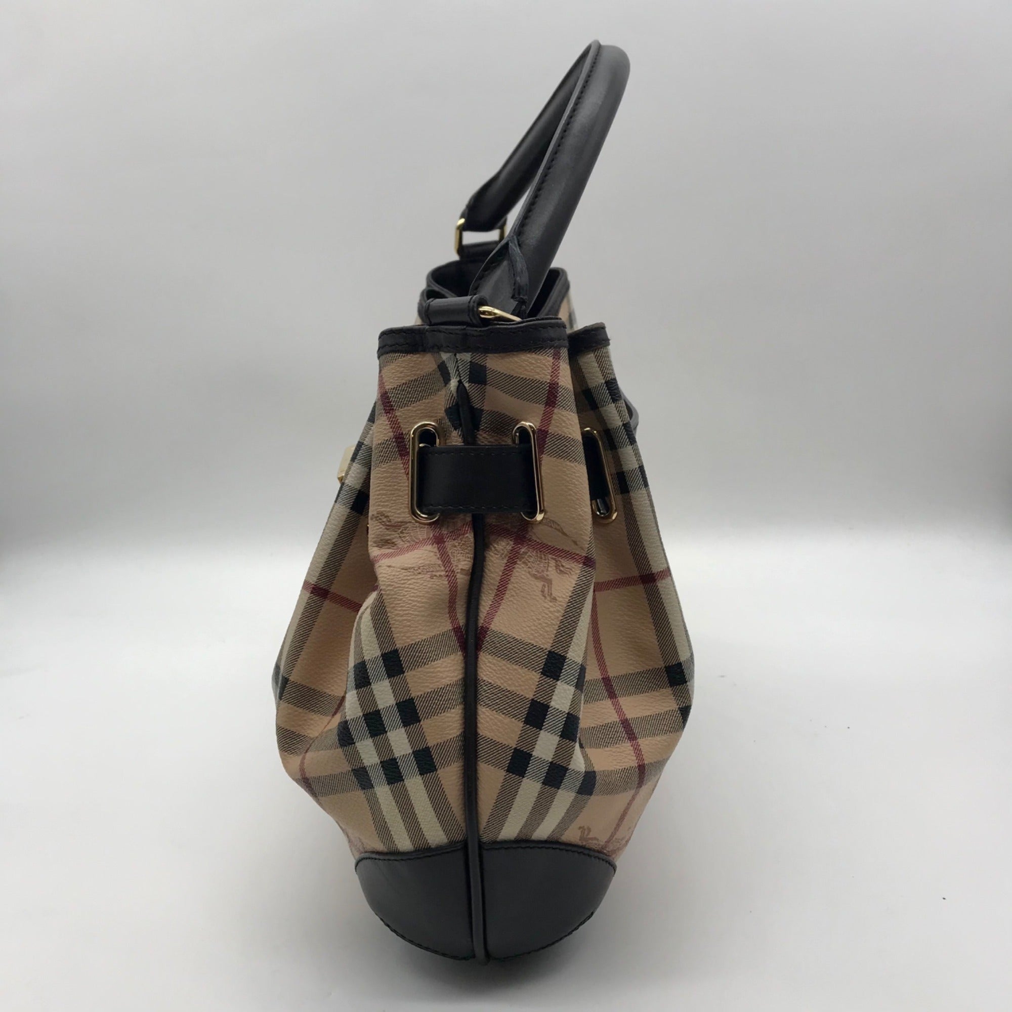 Burberry Signature Haymarket Check Medium Willenmore Hobo Bag
