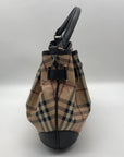 Burberry Signature Haymarket Check Medium Willenmore Hobo Bag
