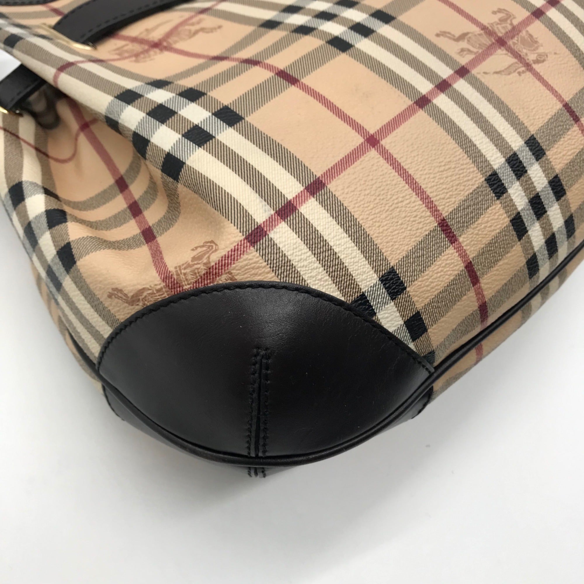 Burberry Signature Haymarket Check Medium Willenmore Hobo Bag