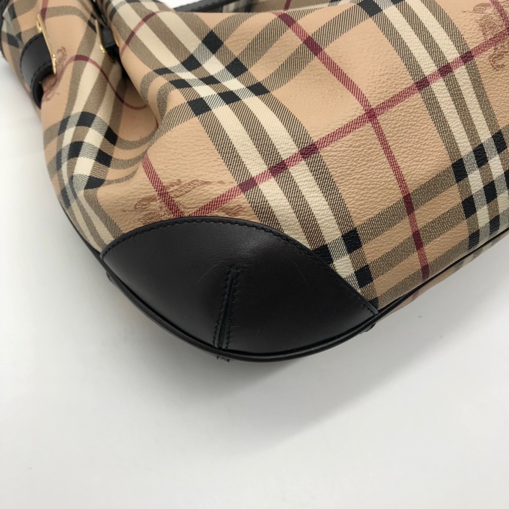 Burberry Signature Haymarket Check Medium Willenmore Hobo Bag