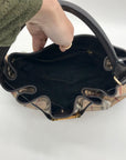 Burberry Signature Haymarket Check Medium Willenmore Hobo Bag