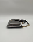 Kate Spade Silver Saffiano Leather Customized Wallet Crossbody