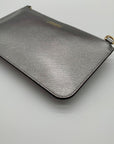 Kate Spade Silver Saffiano Leather Customized Wallet Crossbody