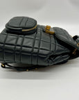 Kate Spade Black Quilted Leather Evelyn Backpack