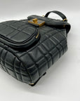 Kate Spade Black Quilted Leather Evelyn Backpack