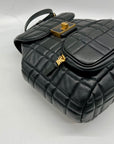 Kate Spade Black Quilted Leather Evelyn Backpack