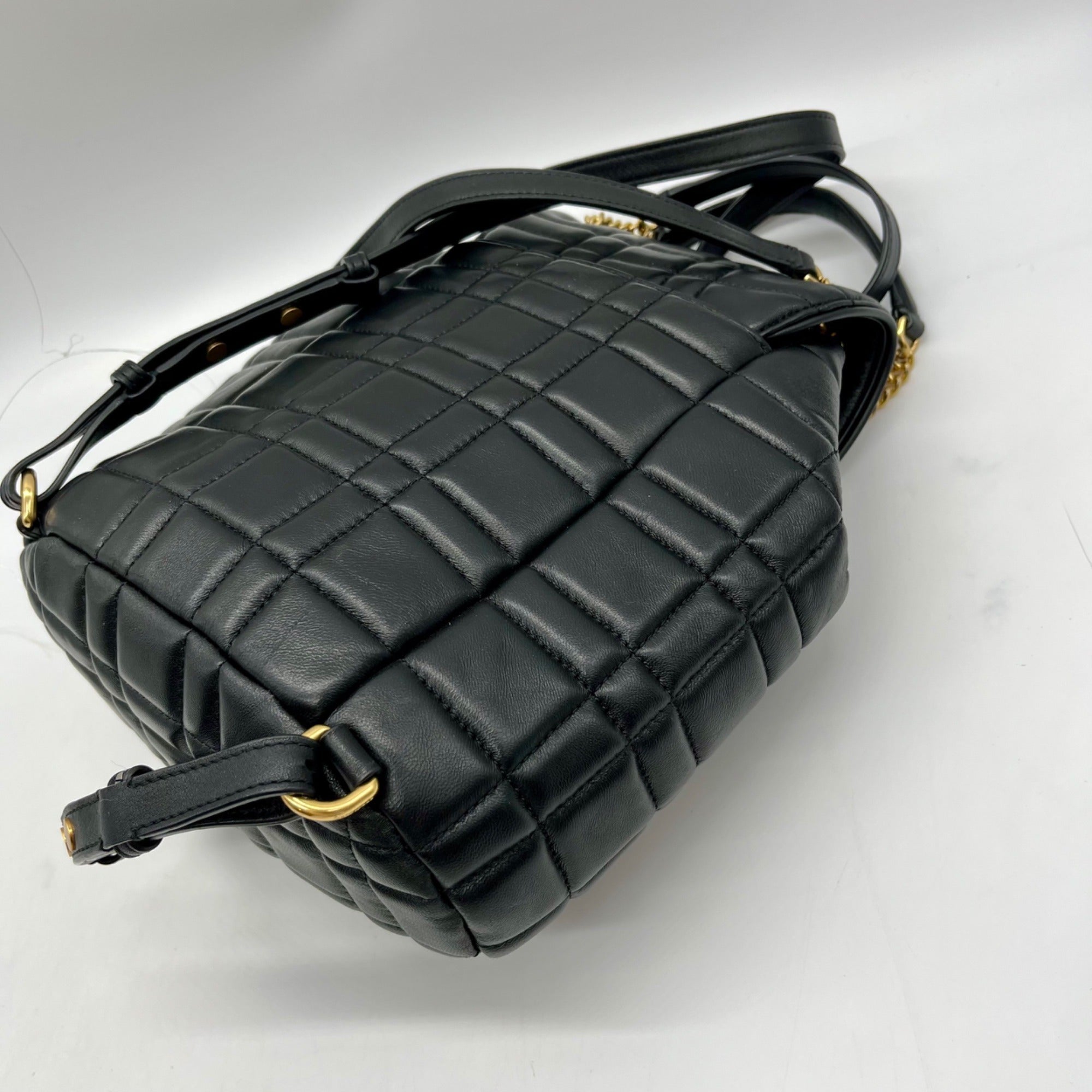 Kate Spade Black Quilted Leather Evelyn Backpack