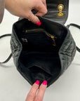Kate Spade Black Quilted Leather Evelyn Backpack