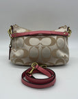 Coach Beige Kristen Signature East/West Crossbody Bag