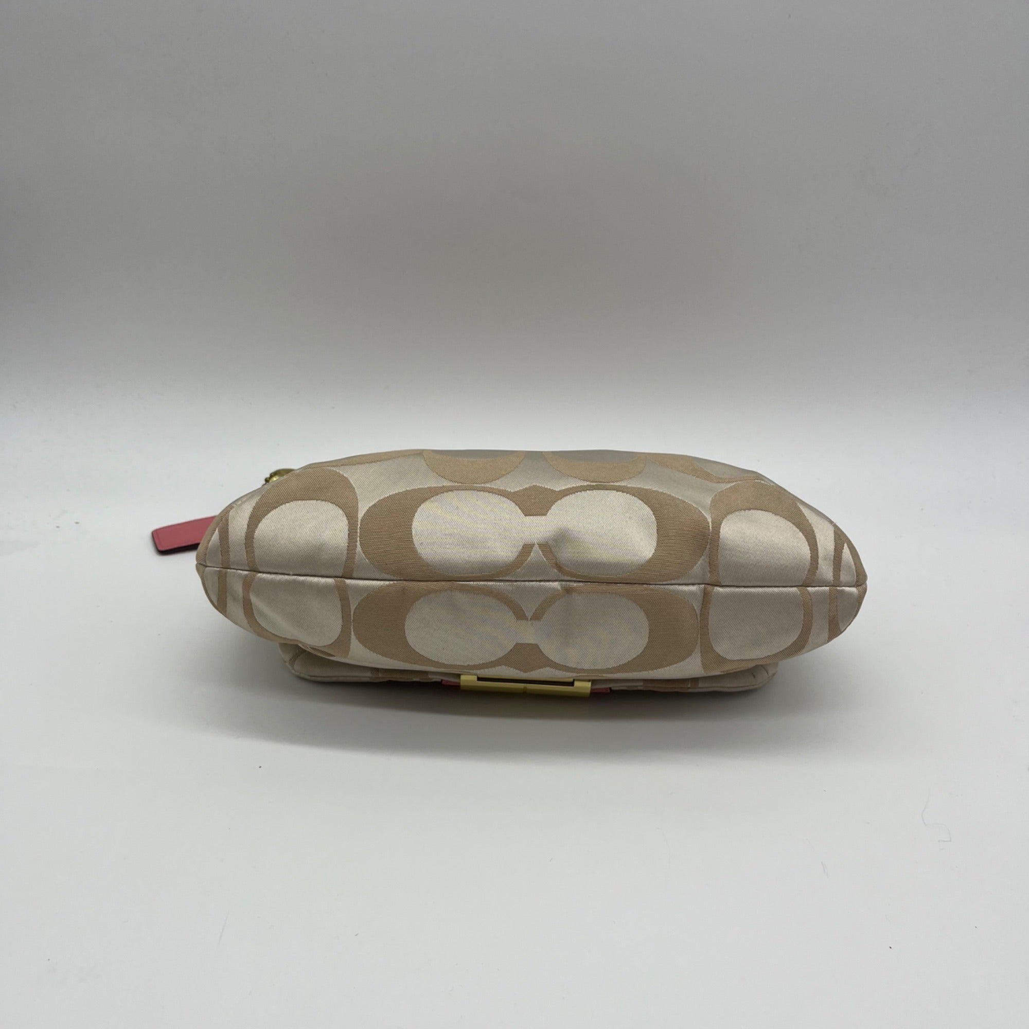 Coach Beige Kristen Signature East/West Crossbody Bag