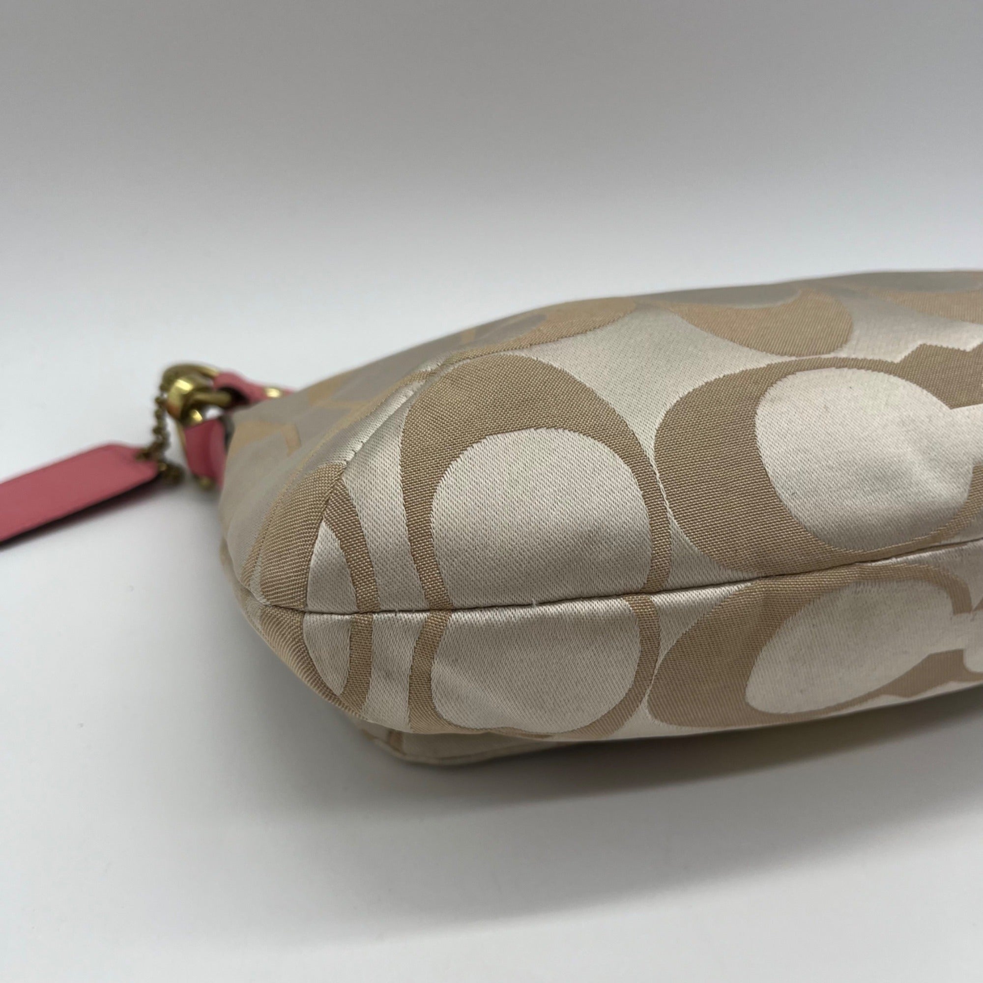Coach Beige Kristen Signature East/West Crossbody Bag