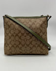 Coach Brown Signature File Crossbody Bag
