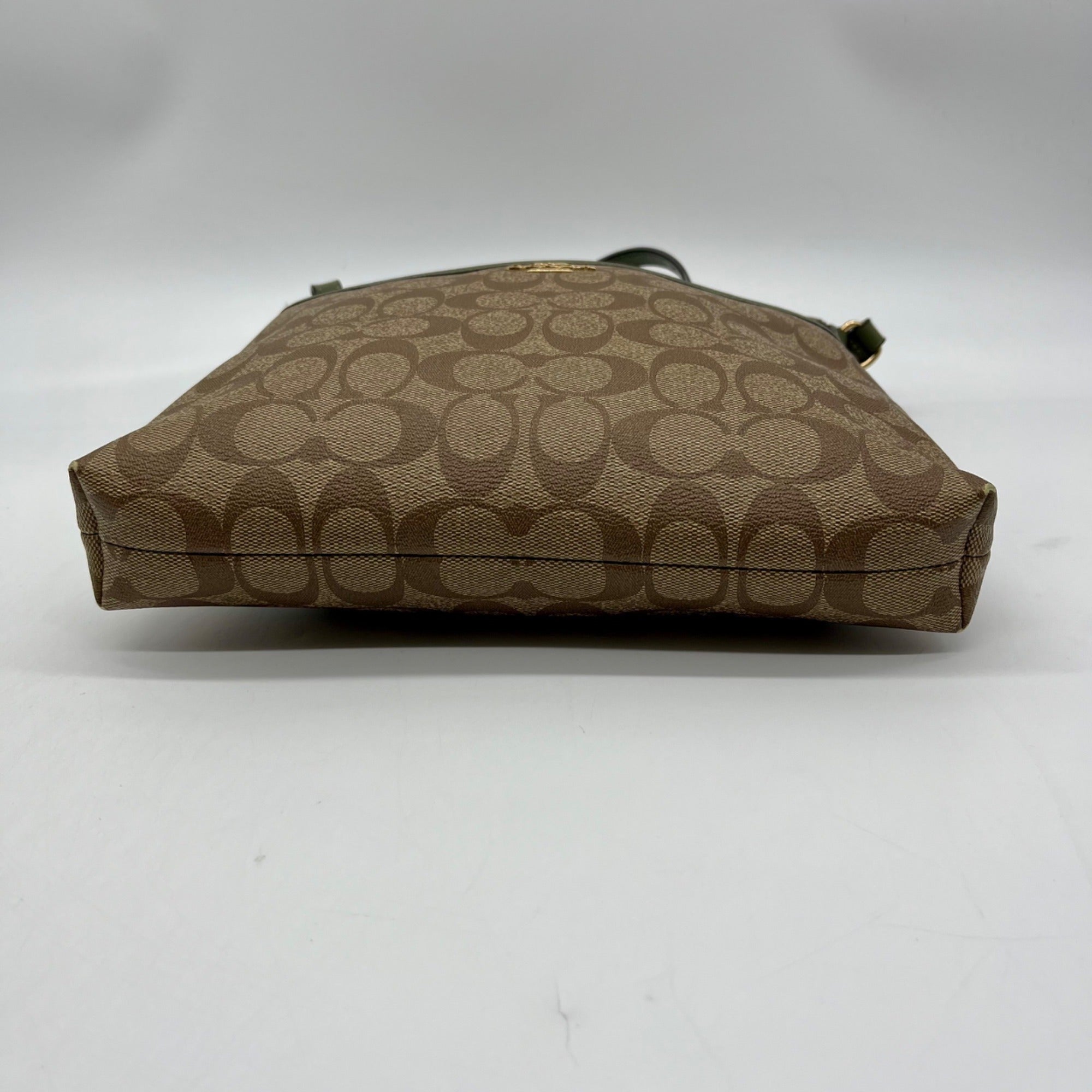 Coach Brown Signature File Crossbody Bag