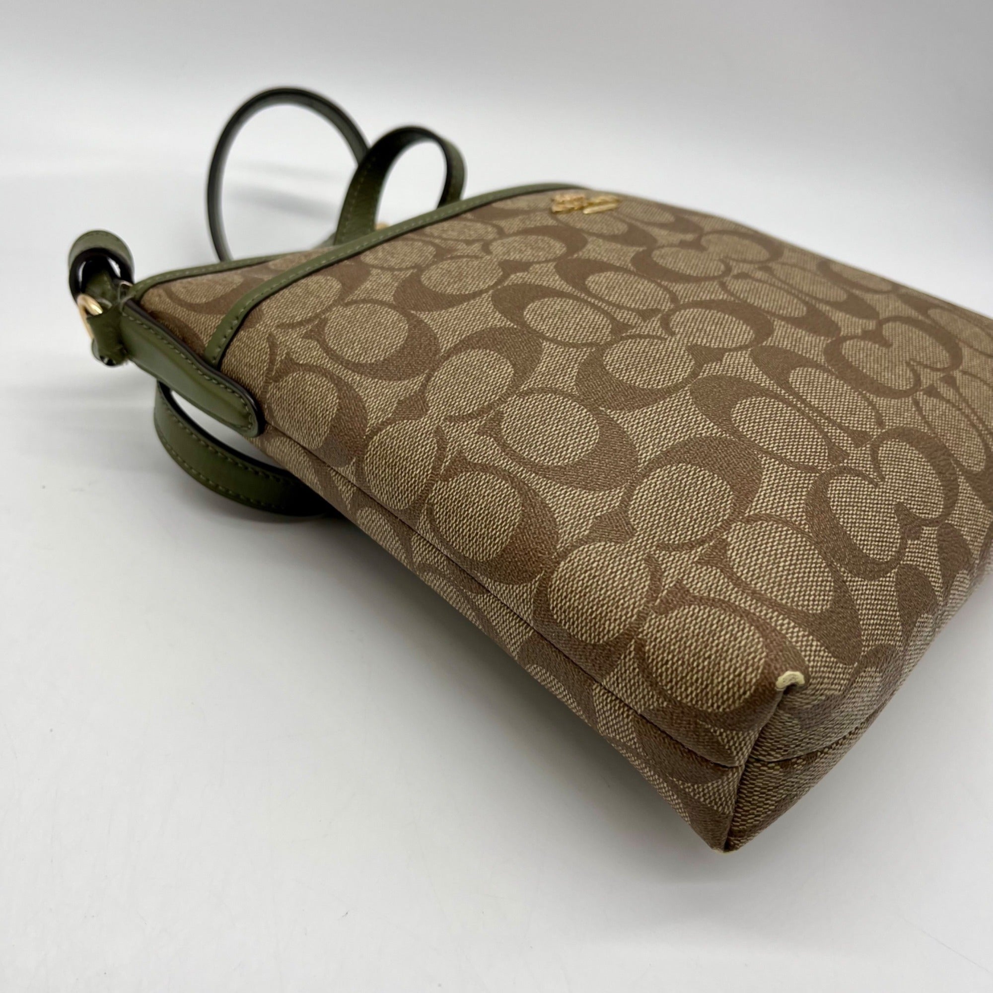 Coach Brown Signature File Crossbody Bag