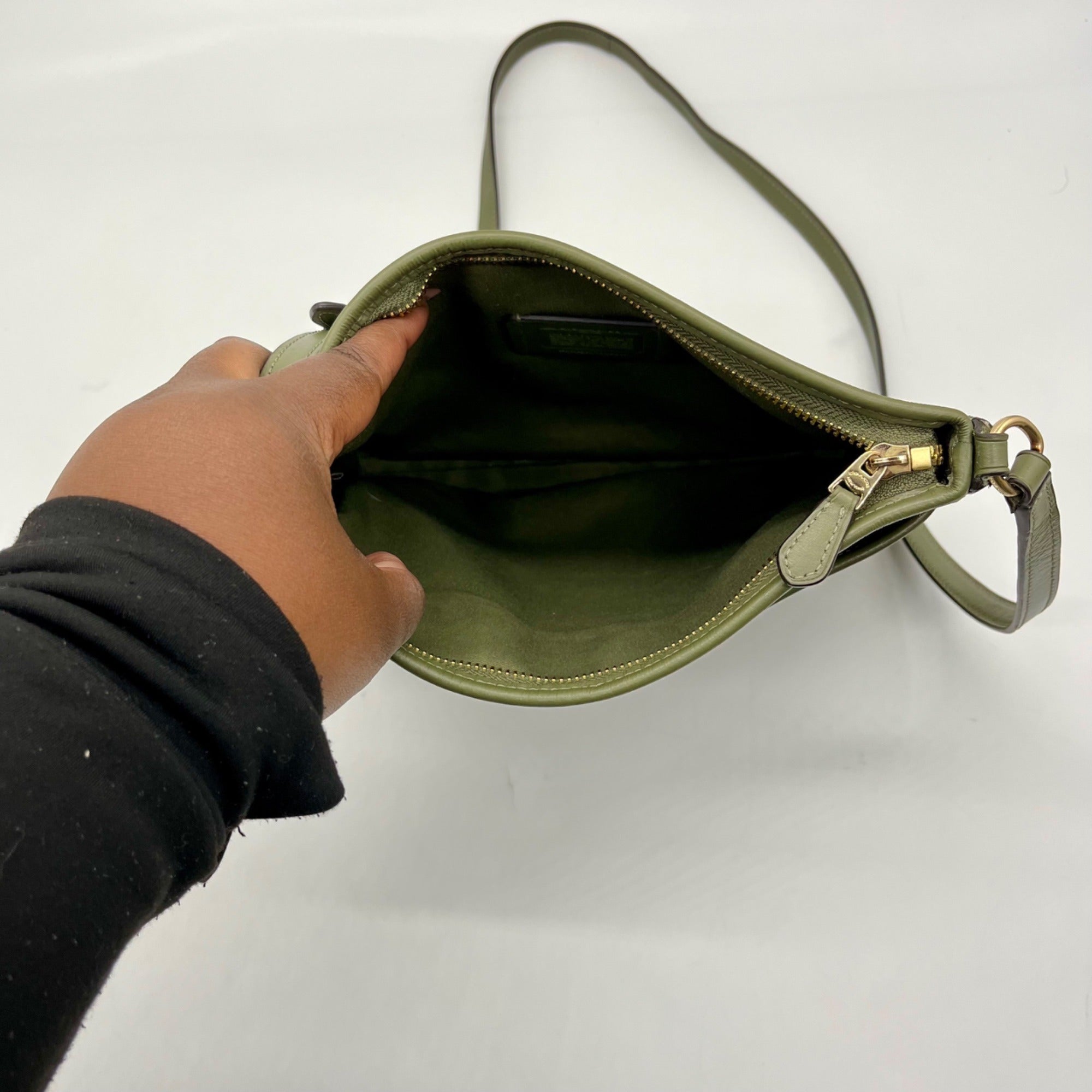 Coach Brown Signature File Crossbody Bag