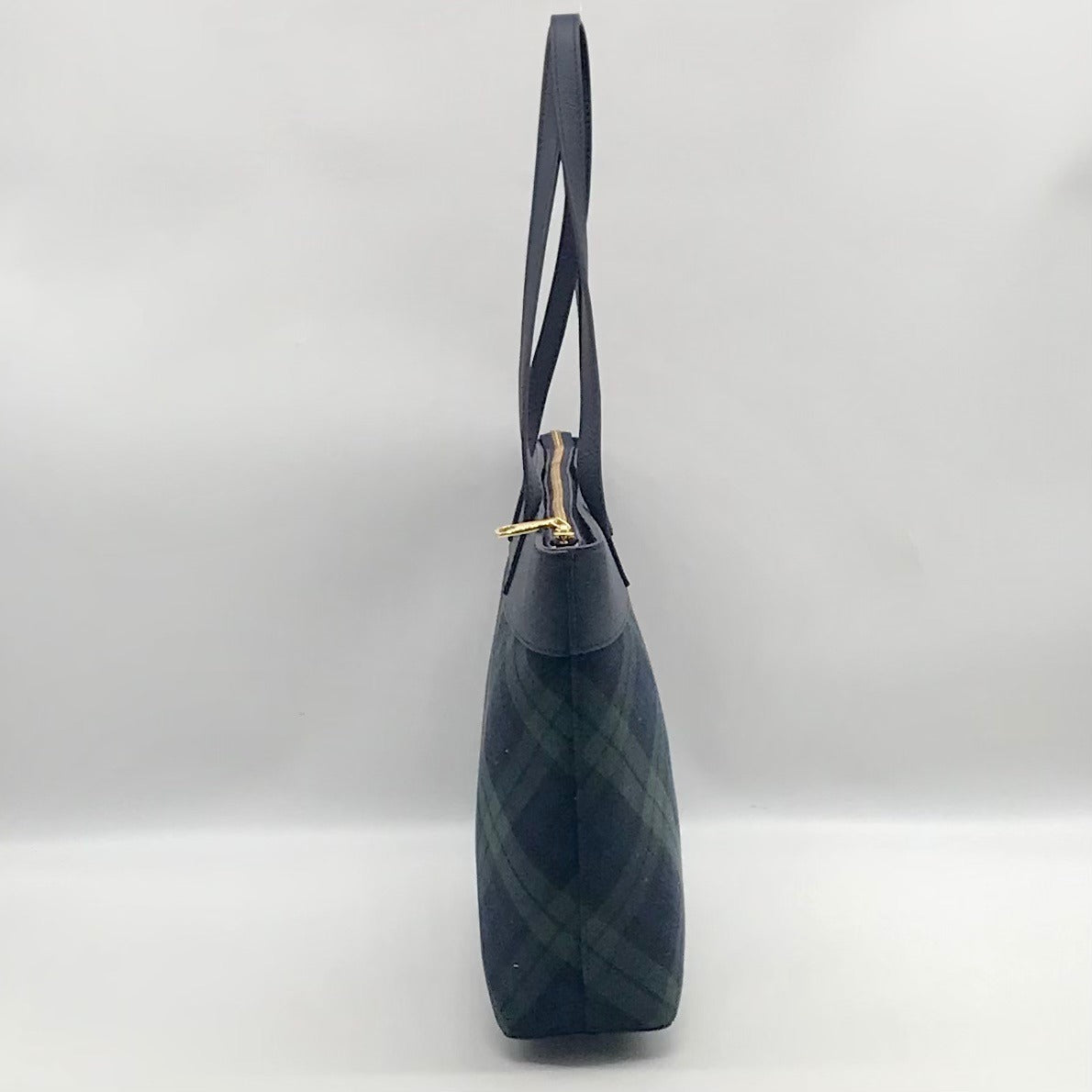 Talbots Plaid Black Watch Tote Bag