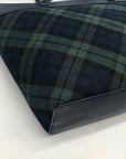 Talbots Plaid Black Watch Tote Bag