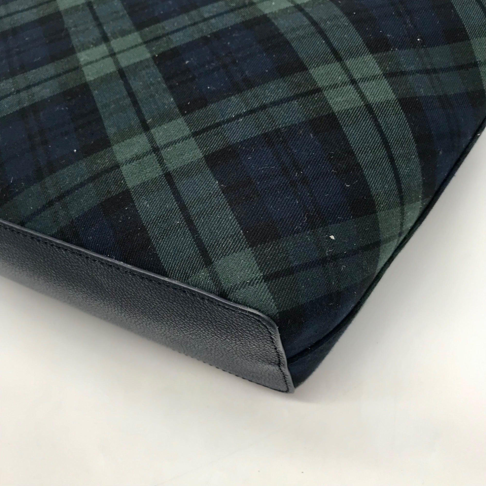 Talbots Plaid Black Watch Tote Bag