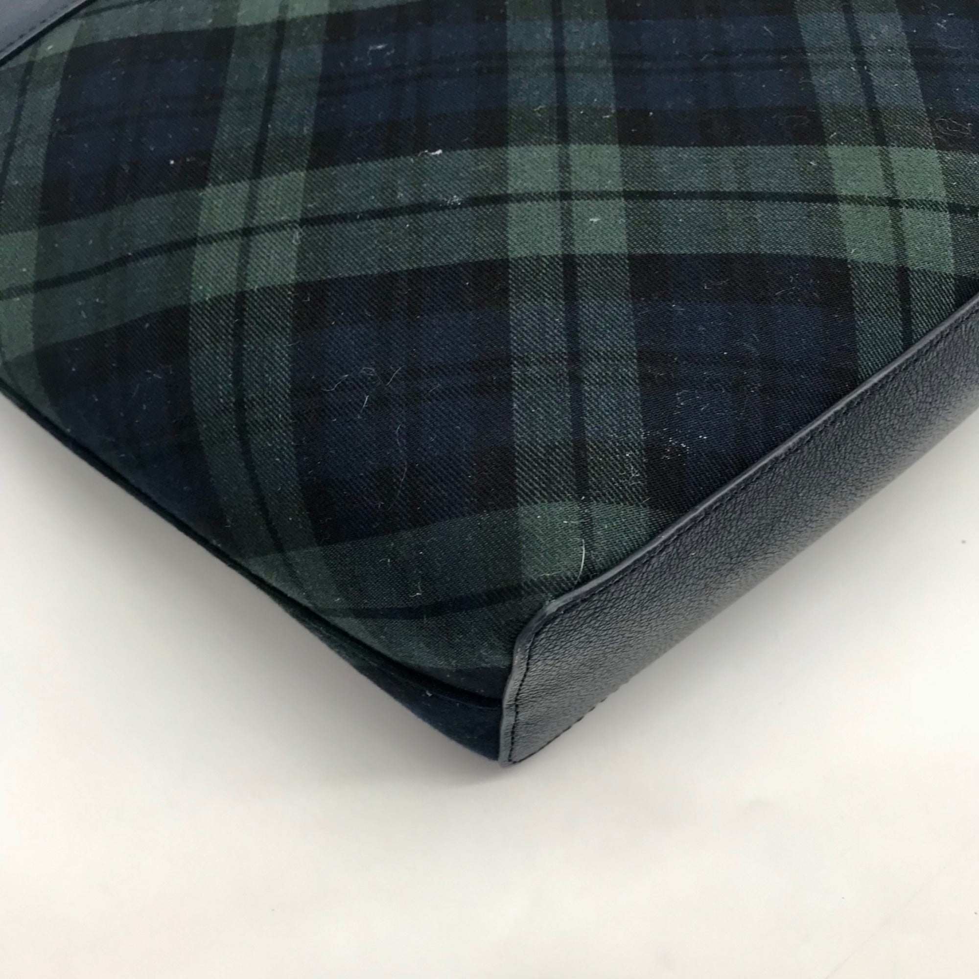 Talbots Plaid Black Watch Tote Bag