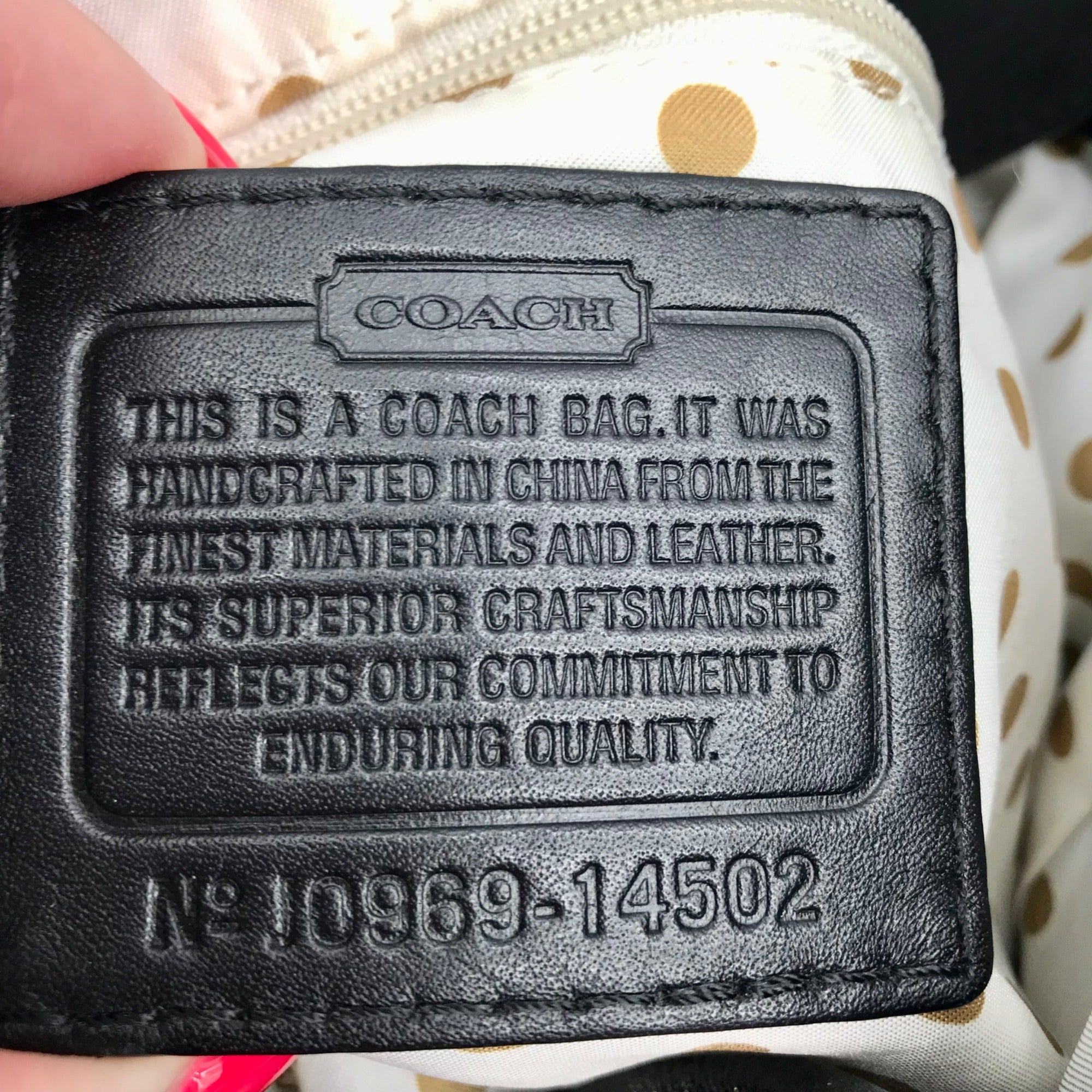 Coach Black Leather Peyton Hobo Shoulder Bag 14502