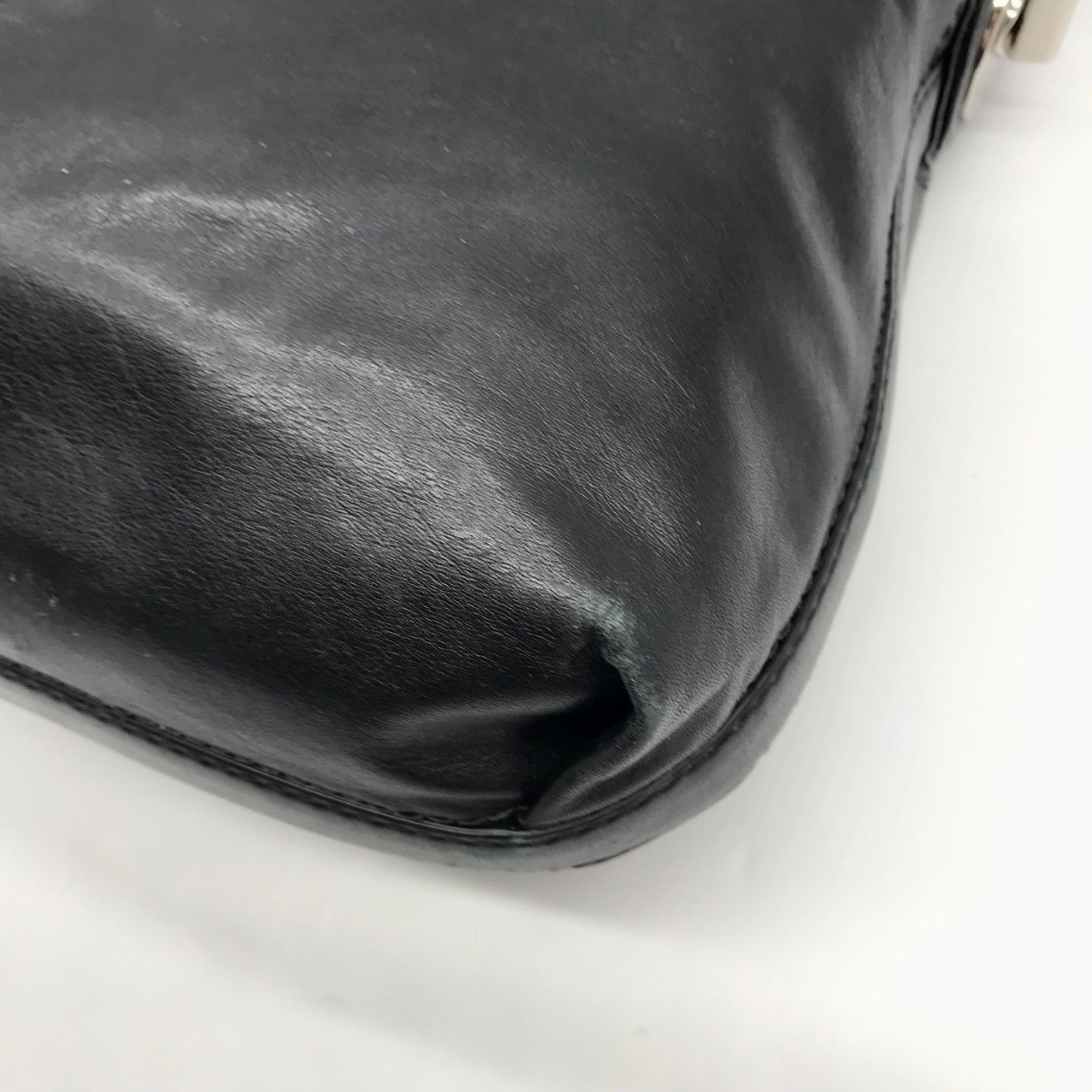 Coach Black Leather Peyton Hobo Shoulder Bag 14502