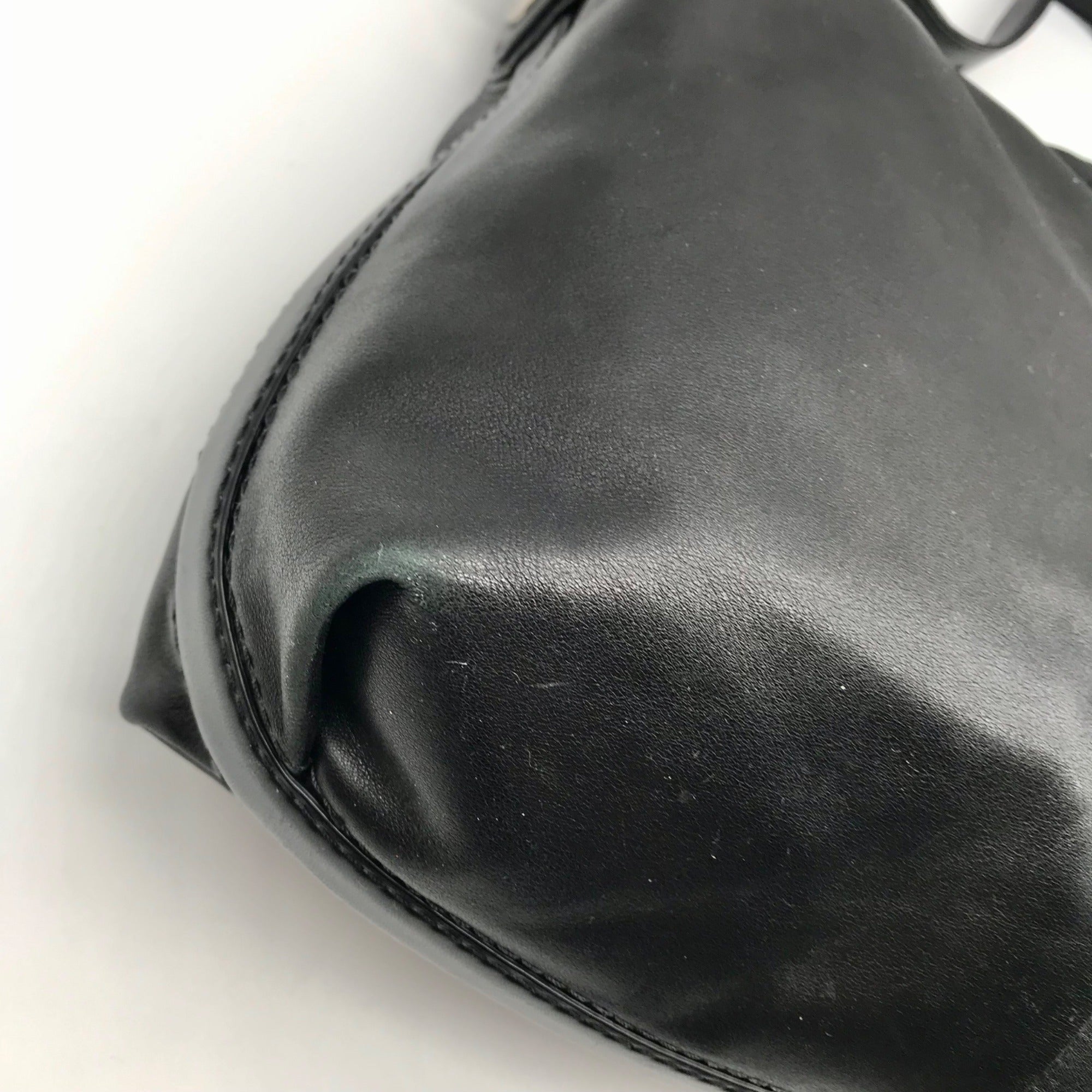 Coach Black Leather Peyton Hobo Shoulder Bag 14502