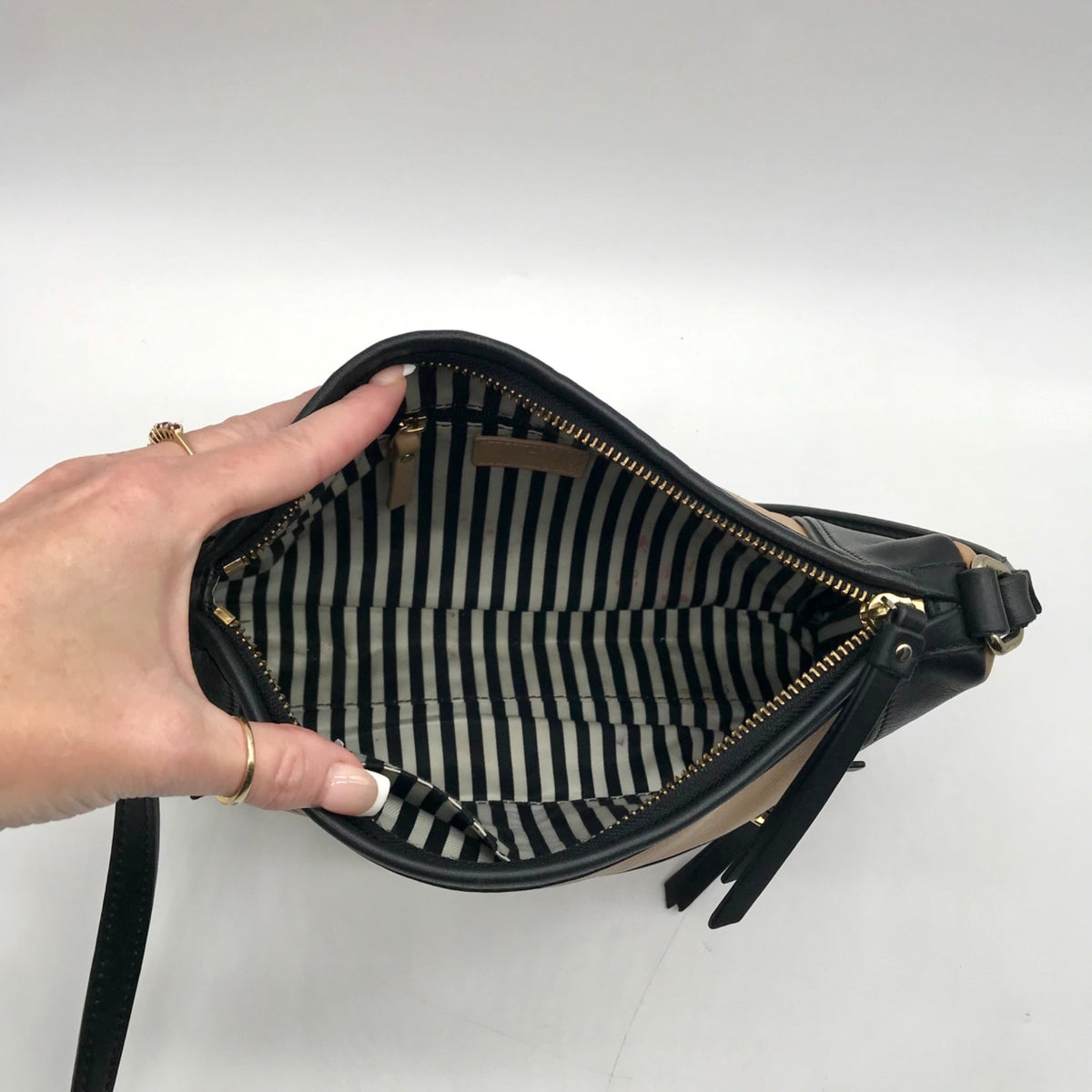 Kate Spade Two-Tone Leather Convertible Crossbody Bag