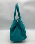 Kate Spade Teal Pebbled Leather Bexley Stevie Satchel Bag