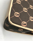 Valentino Orlandi Brown Signature Faux Leather Convertible Tote