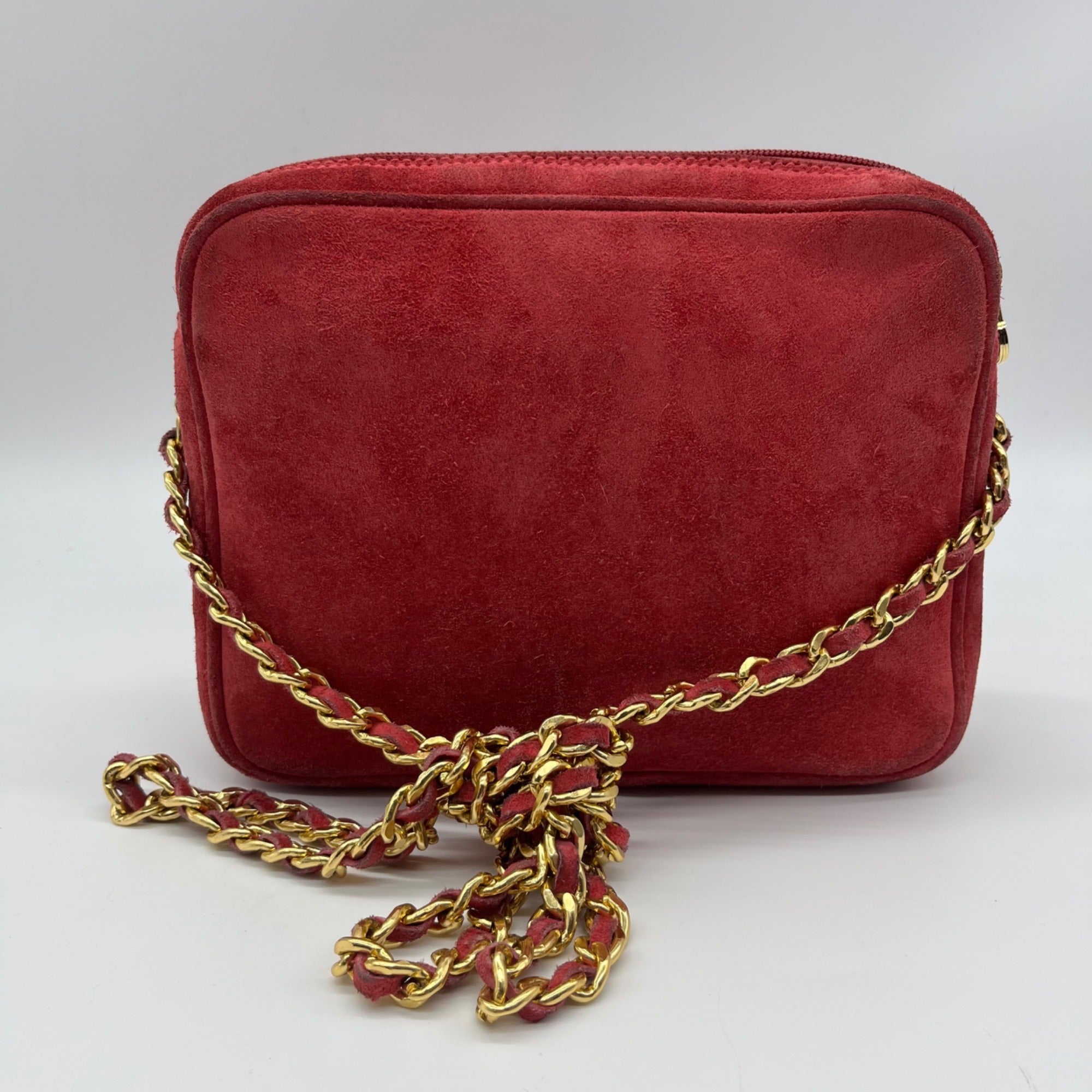 Windsmoor Pink Suede Chain Strap Crossbody