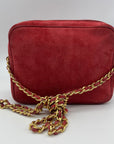 Windsmoor Pink Suede Chain Strap Crossbody