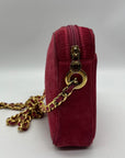 Windsmoor Pink Suede Chain Strap Crossbody
