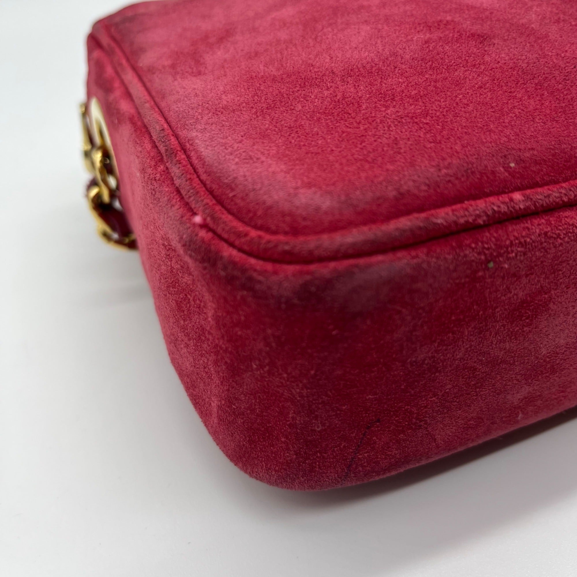 Windsmoor Pink Suede Chain Strap Crossbody