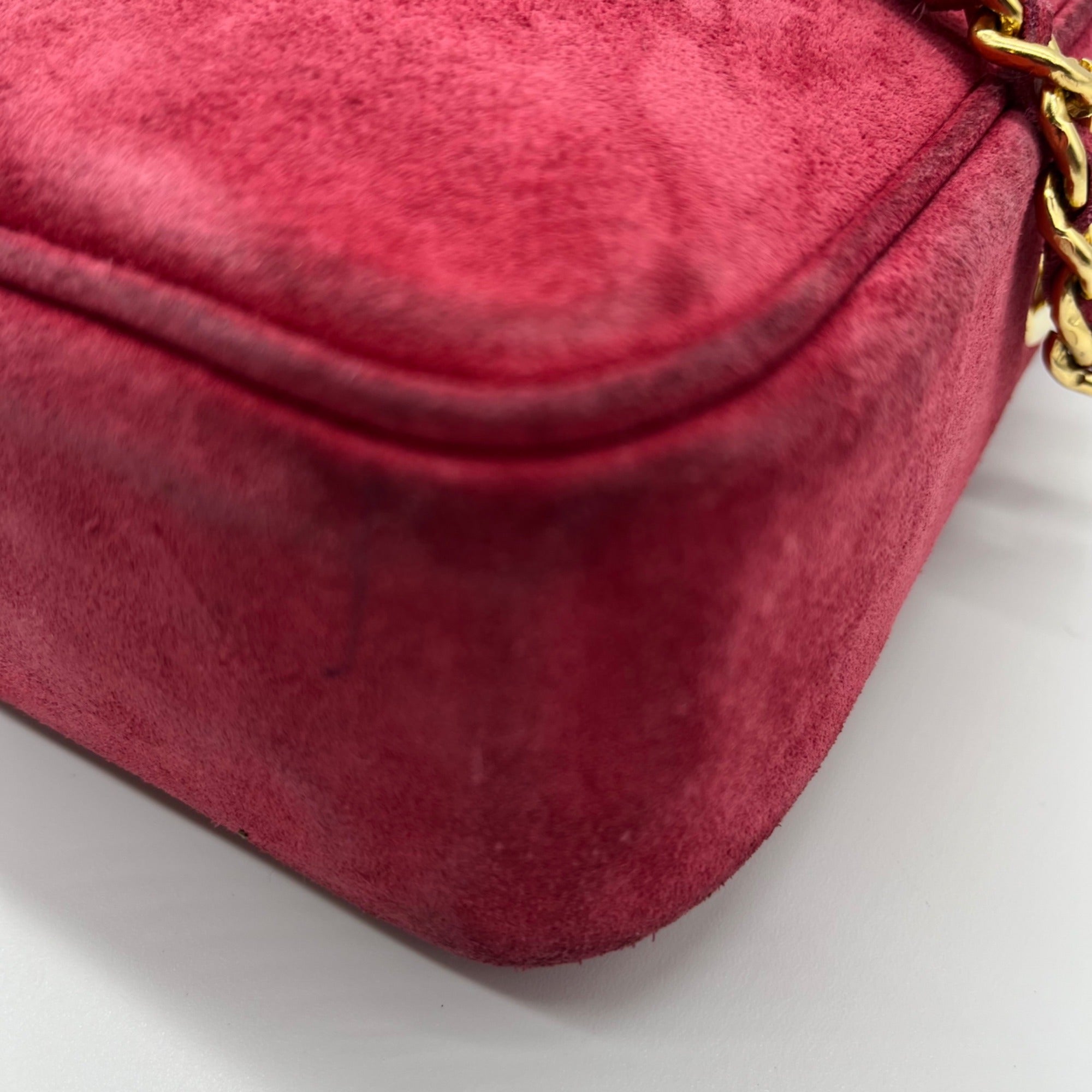 Windsmoor Pink Suede Chain Strap Crossbody
