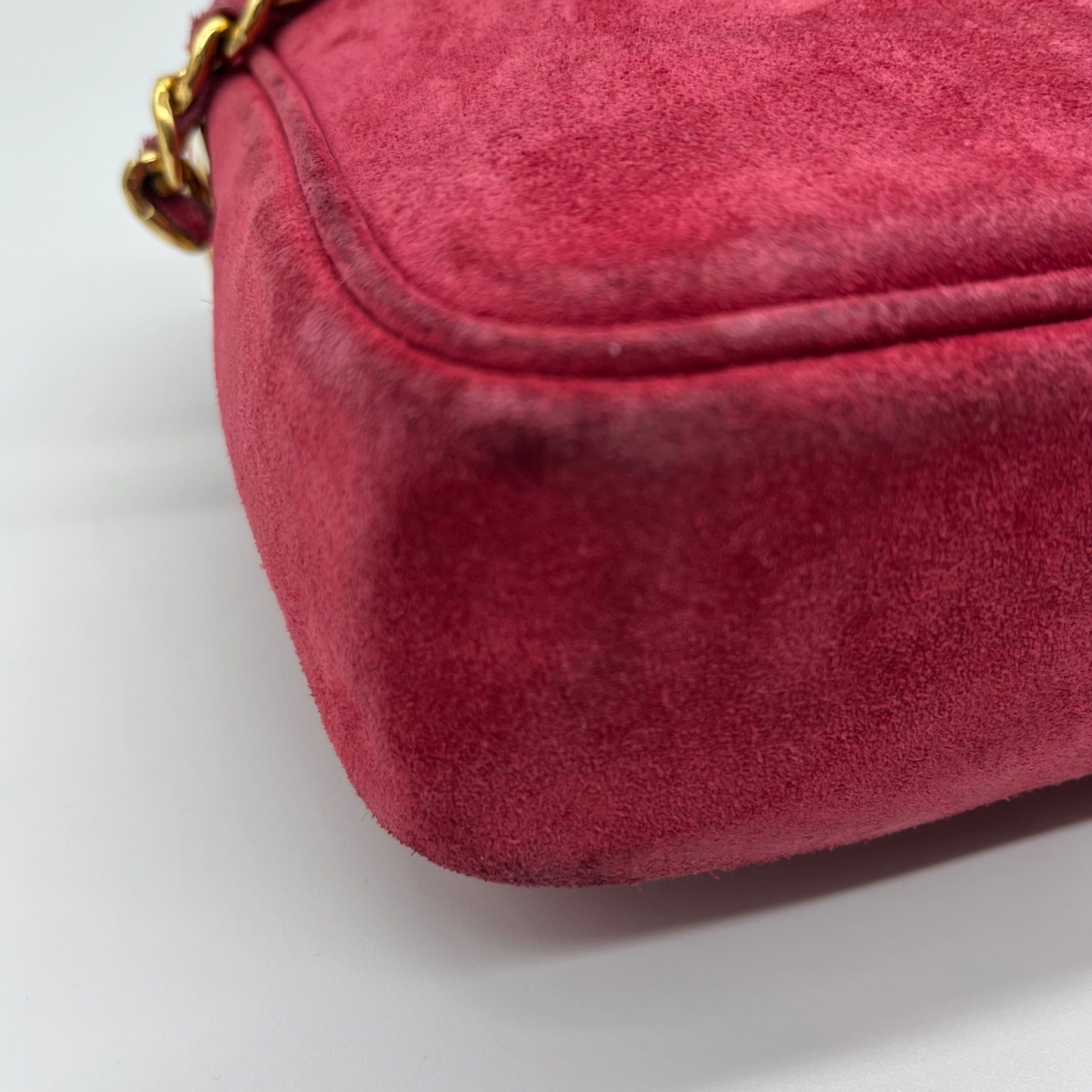 Windsmoor Pink Suede Chain Strap Crossbody