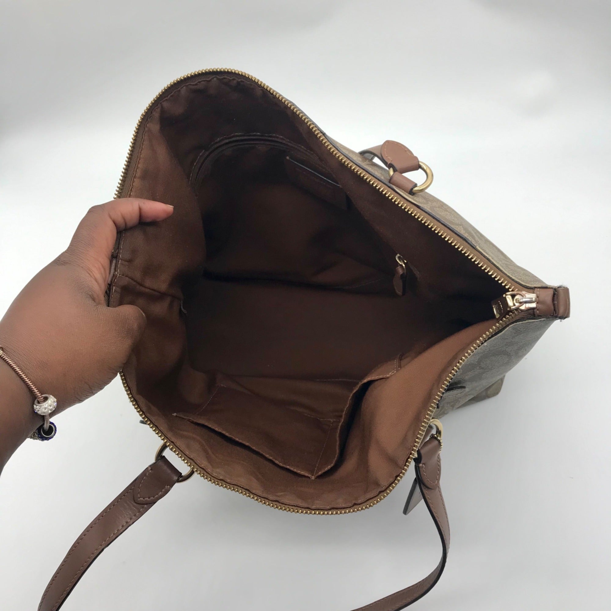 Coach Signature Canvas Gallery Tote Bag