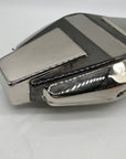 Whiting & Davis Silver Hardshell Convertible Clutch