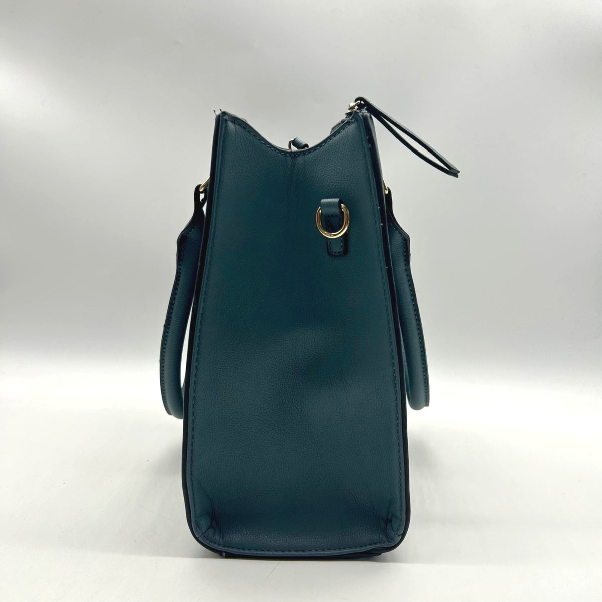 Matthew &amp; Julian Blue Faux Leather Top-Handle Satchel Bag